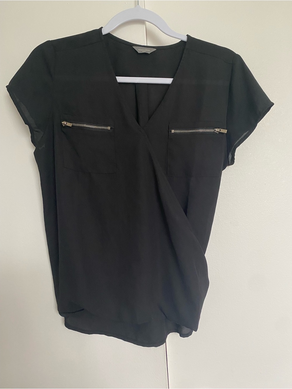 Denver Hayes Black Sheer Blouse